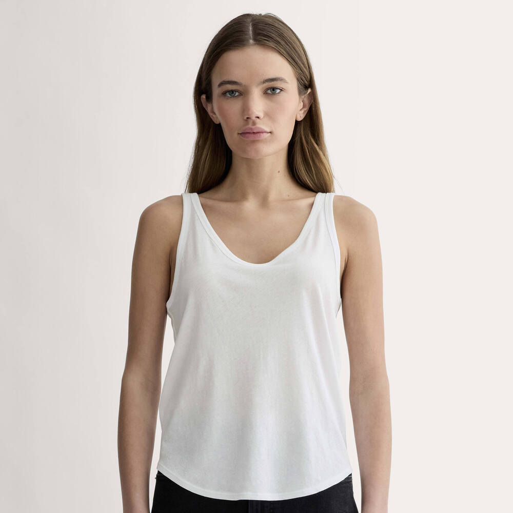 Everlane Women's Air Cami in White, Size Large